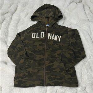 Old Navy Camo Zip-Up Hoodie